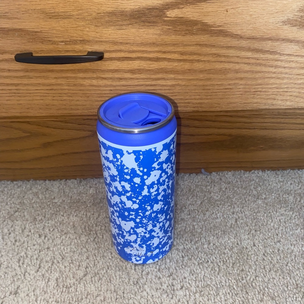 Blue Patterned Travel Mug